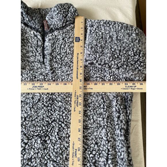 Original Weatherproof Pullover Grey and Black Sherpa Quarterzip XXL - Picture 10 of 10